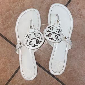Tory Burch Miller Sandals, Size 8, Color Bleach